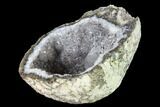 Las Choyas Coconut Geode Half with Quartz & Calcite - Mexico #145875-3